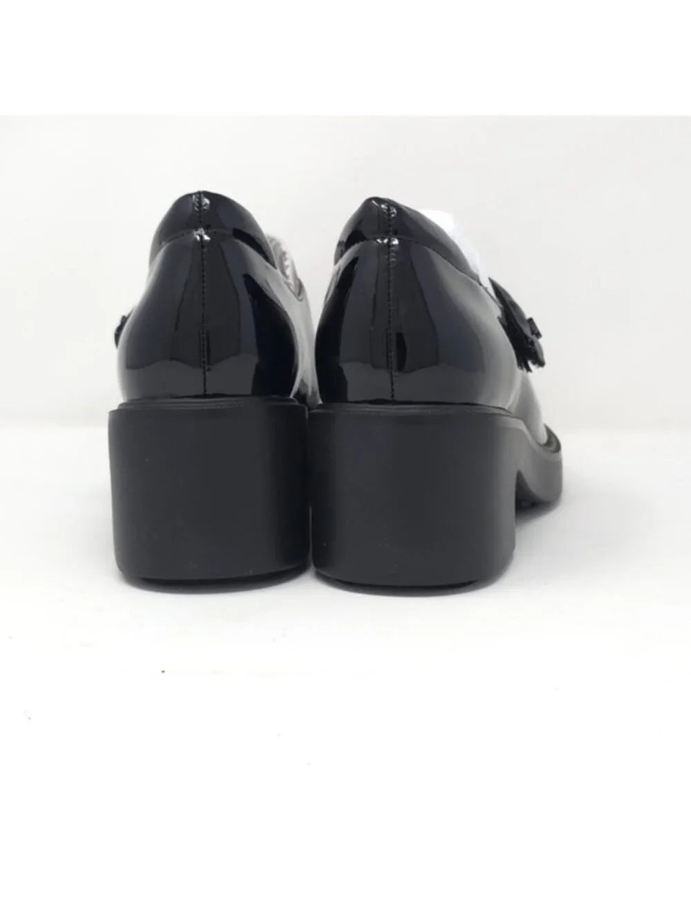 Naturalizer Amanda Black Patent Mary Jane Platform Pumps US 6 M